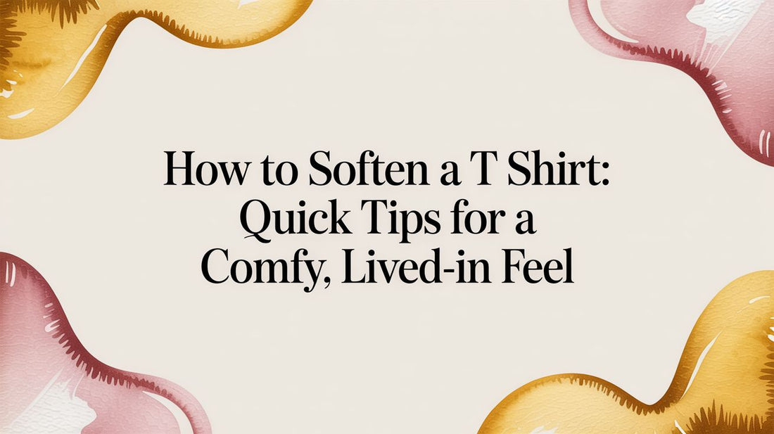 How to Soften a T-Shirt: Get That Perfectly Lived-In Feel