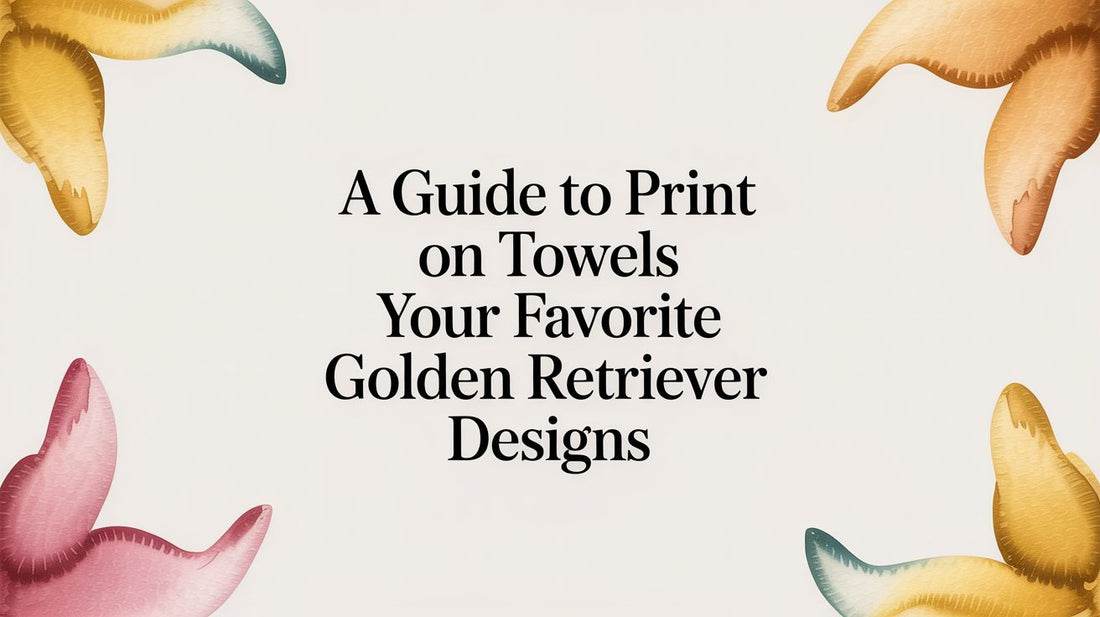 A Guide to Print on Towels Your Favorite Golden Retriever Designs