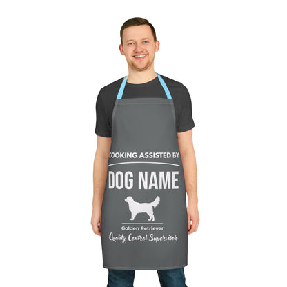Personalized Golden Retriever Apron – Charcoal | Unique Gifts for Dog Lovers