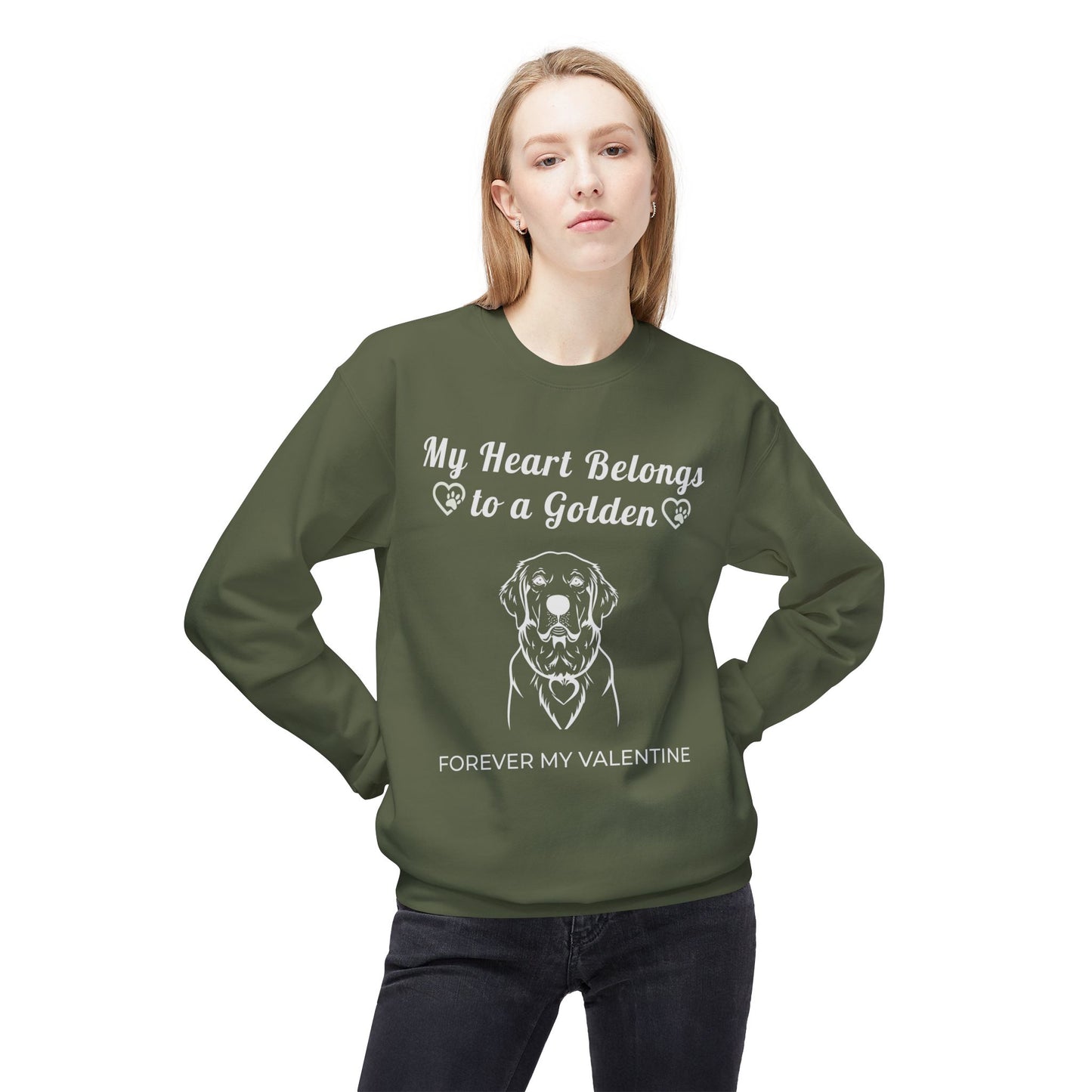 My Heart Belongs to a Golden | Crewneck