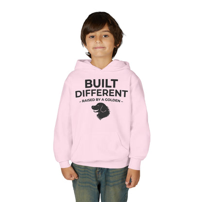 Built Different. Raised by a Golden | Kids Sweatshirt