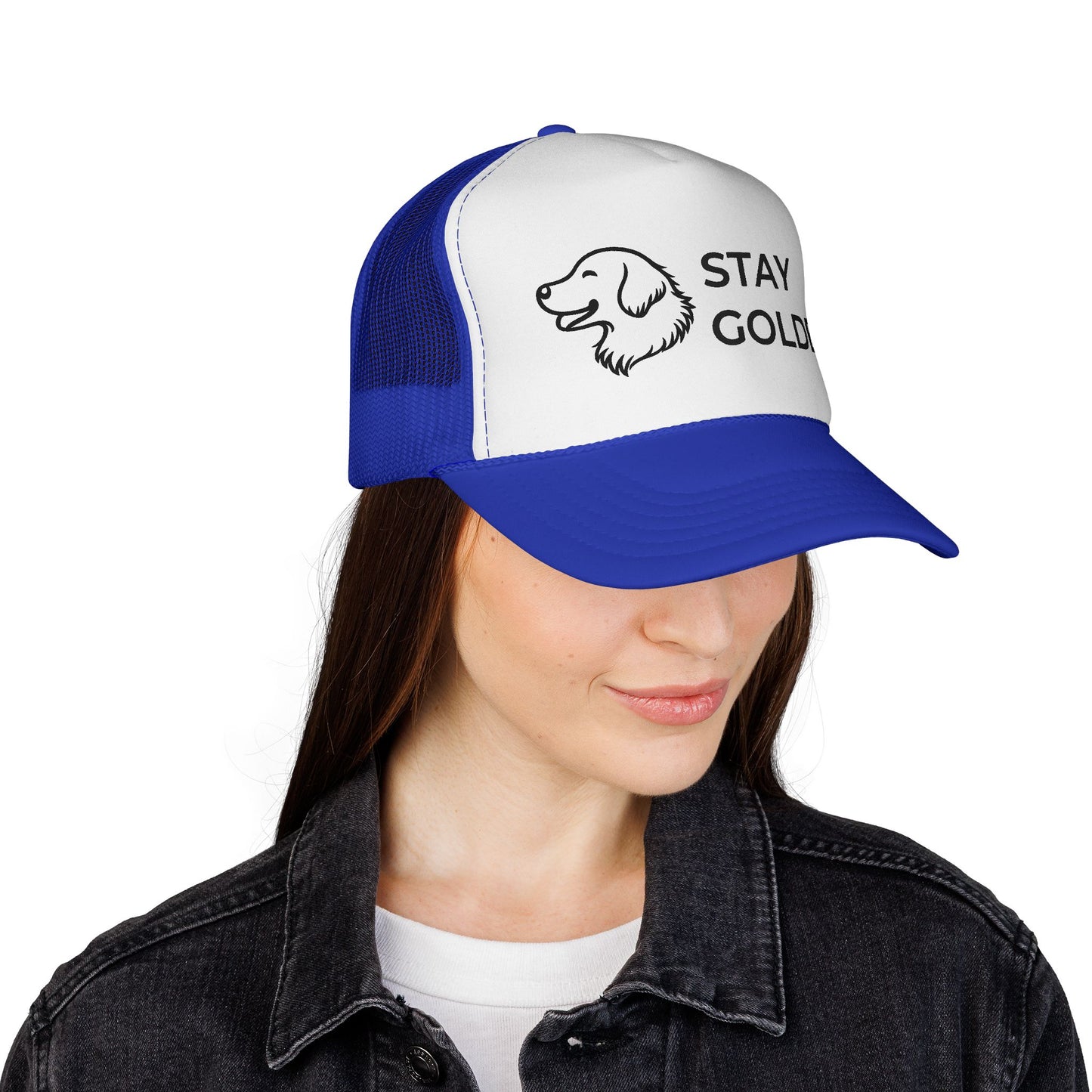 Stay Golden Retriever Trucker Hat - Perfect Gift for Golden Retriever Lovers