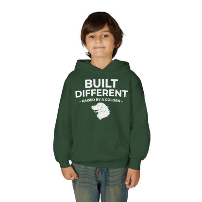Built Different. Raised by a Golden | Kids Sweatshirt