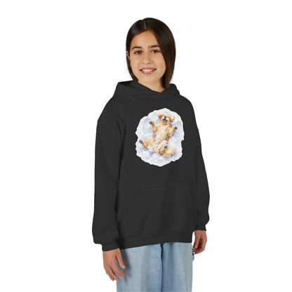 Youth Hoodie | Golden Retriever Snow Angel