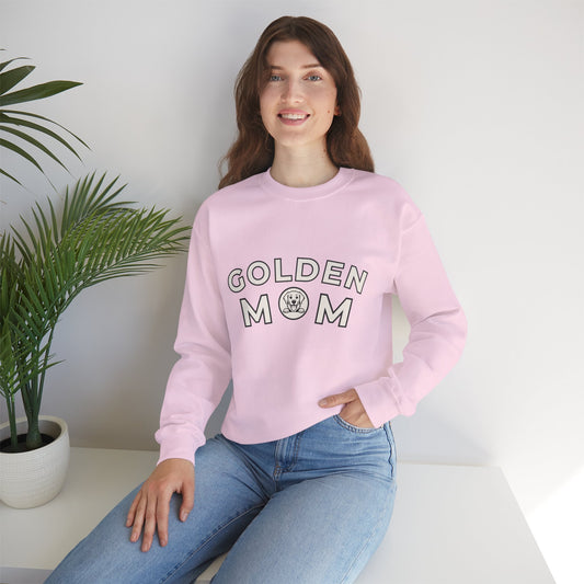Golden Mom Crewneck Sweatshirt | Cozy Dog Lover Pullover