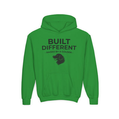 Built Different. Raised by a Golden | Kids Sweatshirt