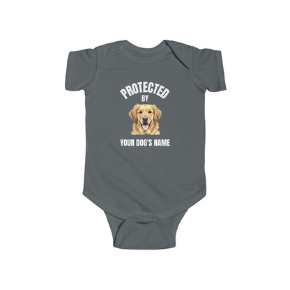 Protected by [Dog's Name] | Baby Onesie