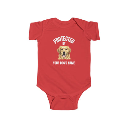 Protected by [Dog's Name] | Baby Onesie