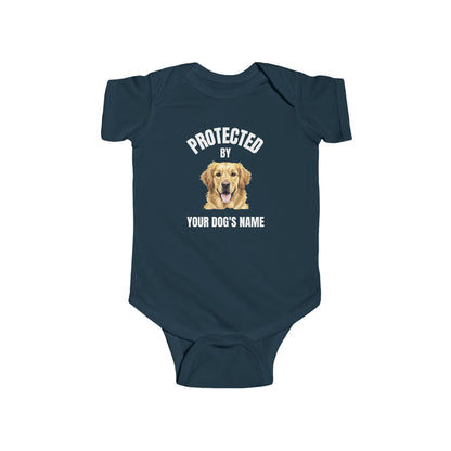 Protected by [Dog's Name] | Baby Onesie