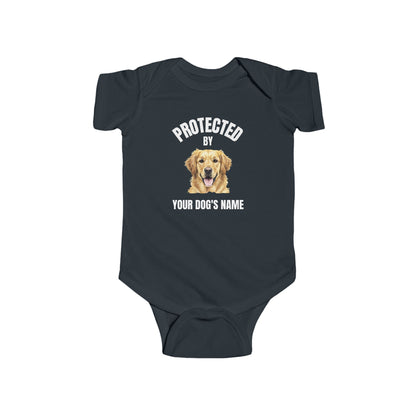 Protected by [Dog's Name] | Baby Onesie