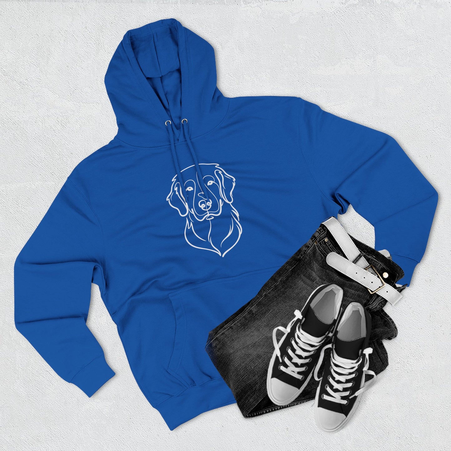 Line Art Three-Panel | Hoodie