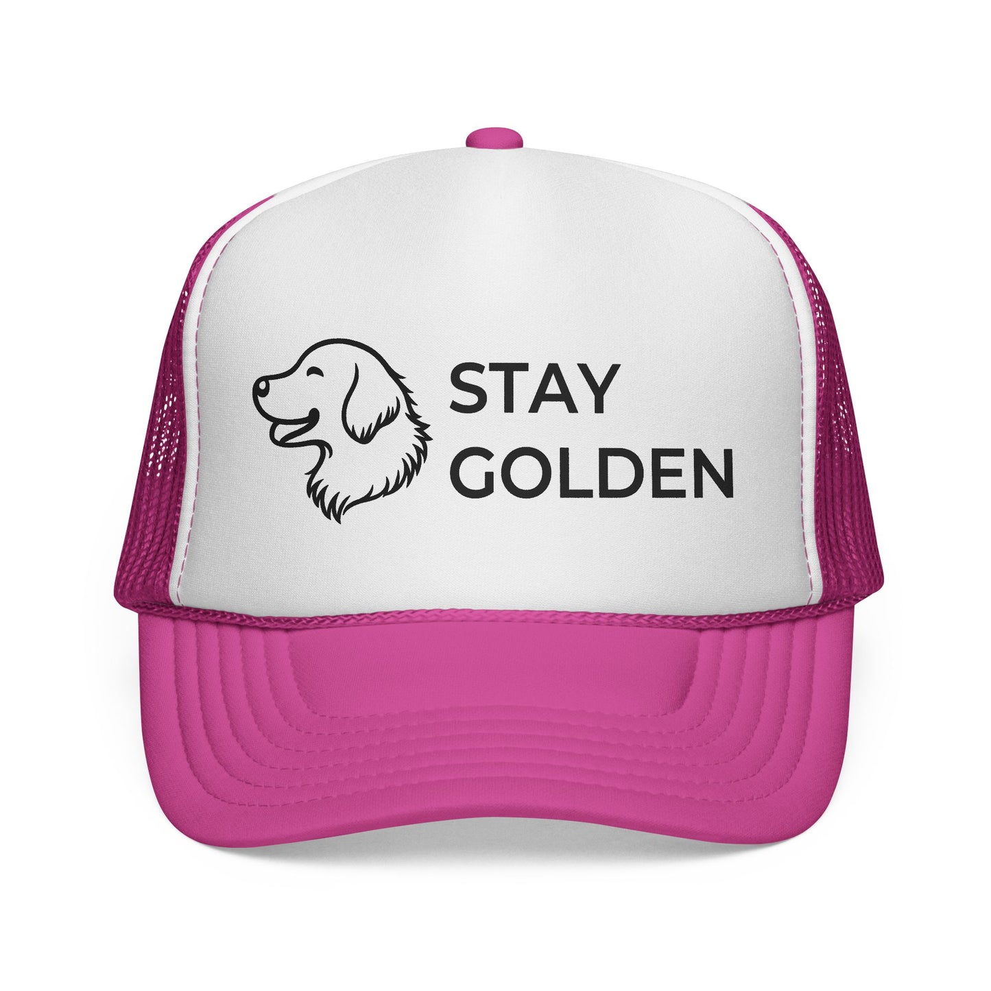 Stay Golden Retriever Trucker Hat - Perfect Gift for Golden Retriever Lovers