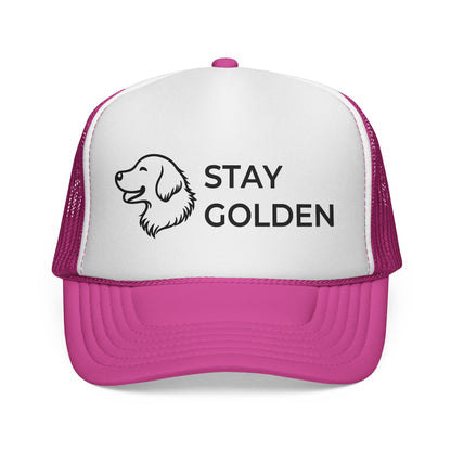 Stay Golden Retriever Trucker Hat - Perfect Gift for Golden Retriever Lovers