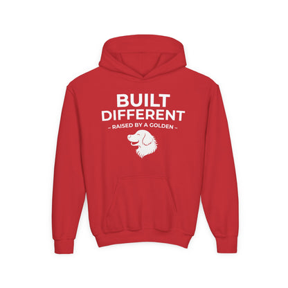 Built Different. Raised by a Golden | Kids Sweatshirt