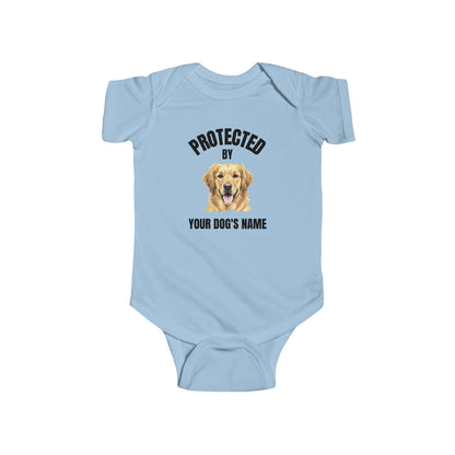 Protected by [Dog's Name] | Baby Onesie