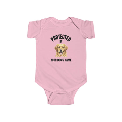 Protected by [Dog's Name] | Baby Onesie