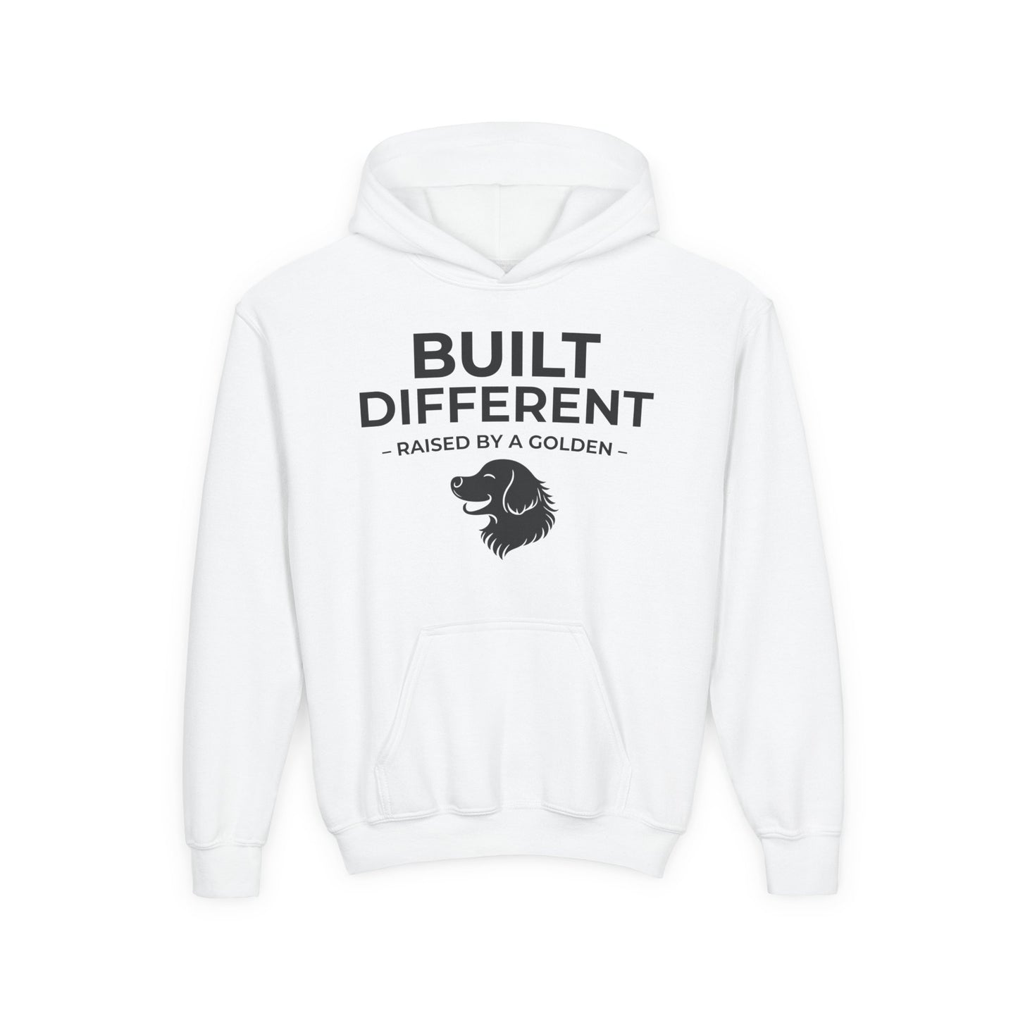 Built Different. Raised by a Golden | Kids Sweatshirt