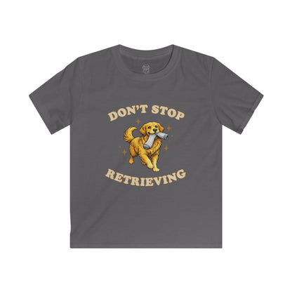 Kids Golden Retriever T-Shirt | “Don’t Stop Retrieving” Dog Lover Tee