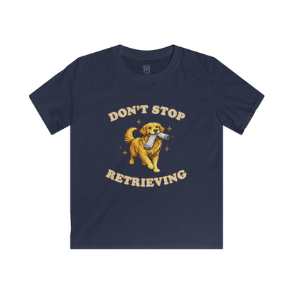 Kids Golden Retriever T-Shirt | “Don’t Stop Retrieving” Dog Lover Tee