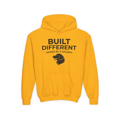 Built Different. Raised by a Golden | Kids Sweatshirt