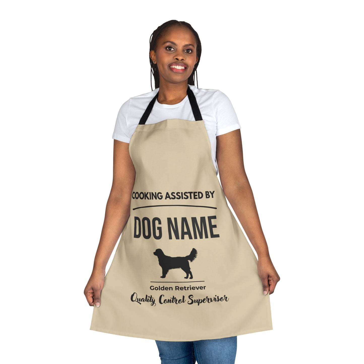 Personalized Golden | Apron Natural