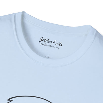 Golden Retriever Portrait Tee | Minimal Dog Art T-Shirt