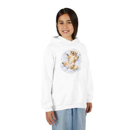 Youth Hoodie | Golden Retriever Snow Angel