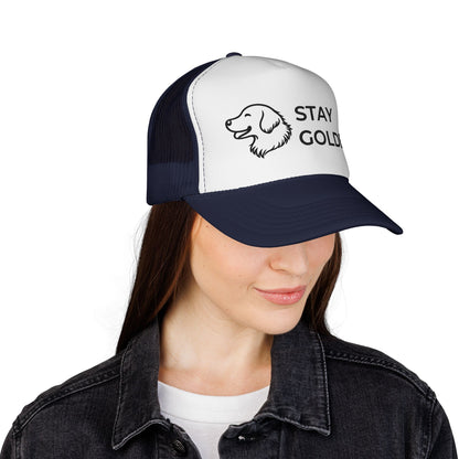 Stay Golden Retriever Trucker Hat - Perfect Gift for Golden Retriever Lovers
