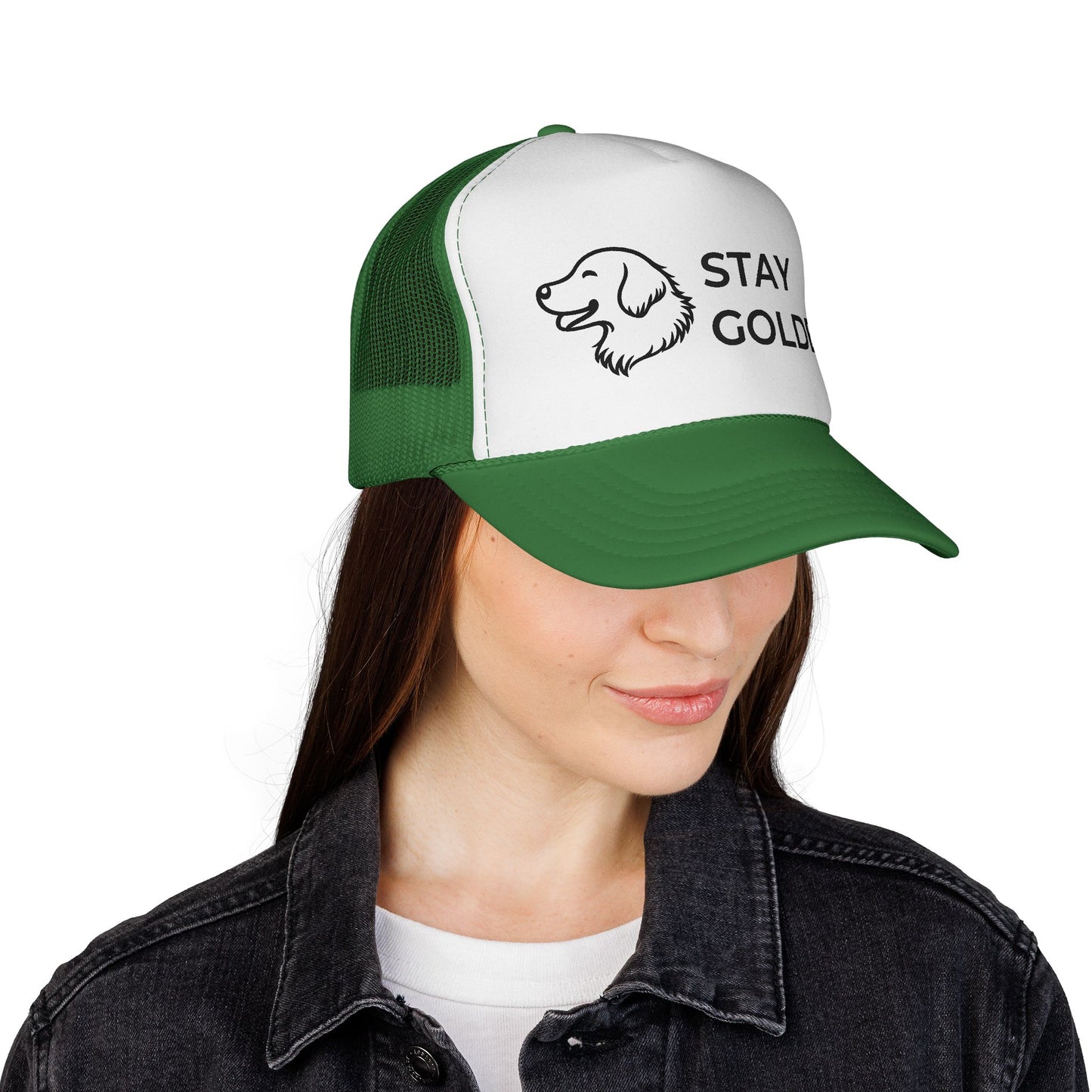 Stay Golden Retriever Trucker Hat - Perfect Gift for Golden Retriever Lovers