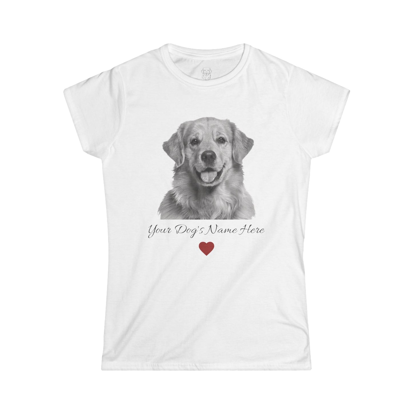 Minimal Portrait | Dog Name Tee