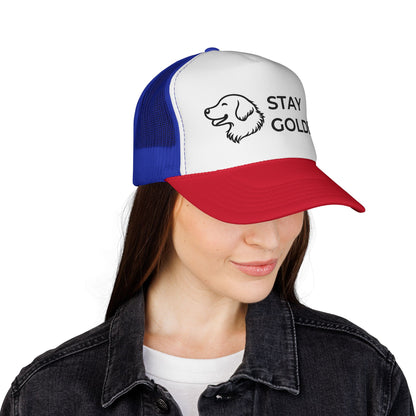 Stay Golden Retriever Trucker Hat - Perfect Gift for Golden Retriever Lovers