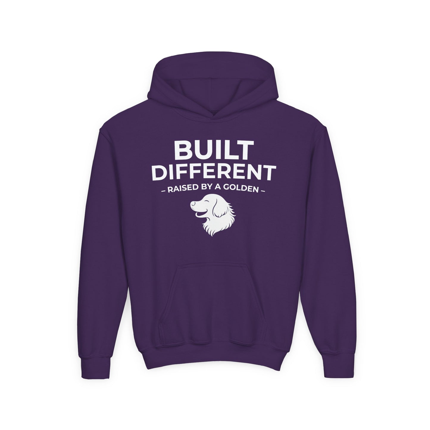 Built Different. Raised by a Golden | Kids Sweatshirt