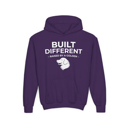 Built Different. Raised by a Golden | Kids Sweatshirt