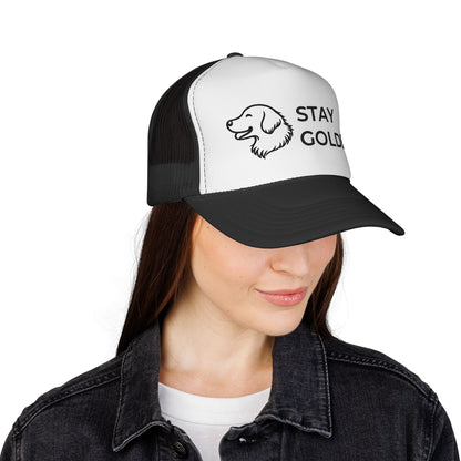 Stay Golden Retriever Trucker Hat - Perfect Gift for Golden Retriever Lovers