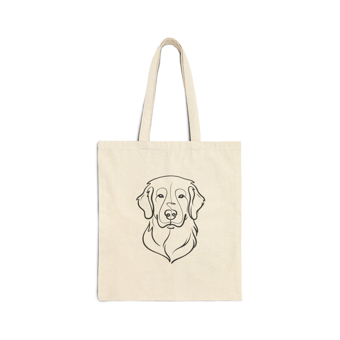 Golden Retriever Tote Bag | Minimal Canvas Dog Tote