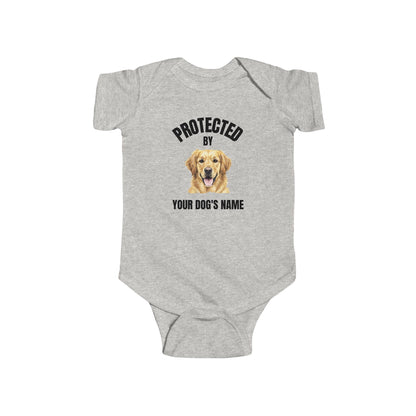 Protected by [Dog's Name] | Baby Onesie