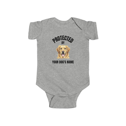 Protected by [Dog's Name] | Baby Onesie