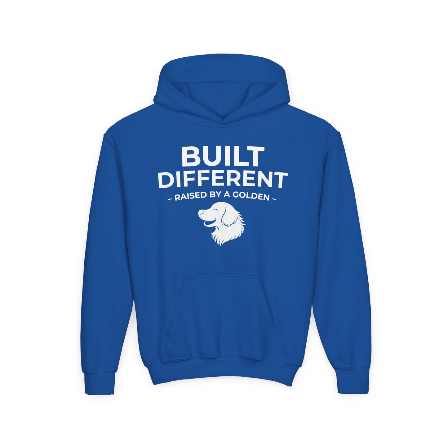 Built Different. Raised by a Golden | Kids Sweatshirt