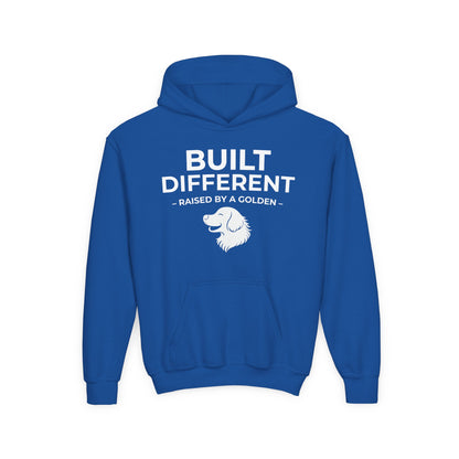 Built Different. Raised by a Golden | Kids Sweatshirt