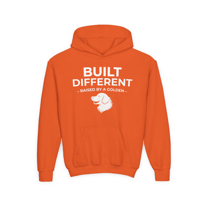 Built Different. Raised by a Golden | Kids Sweatshirt
