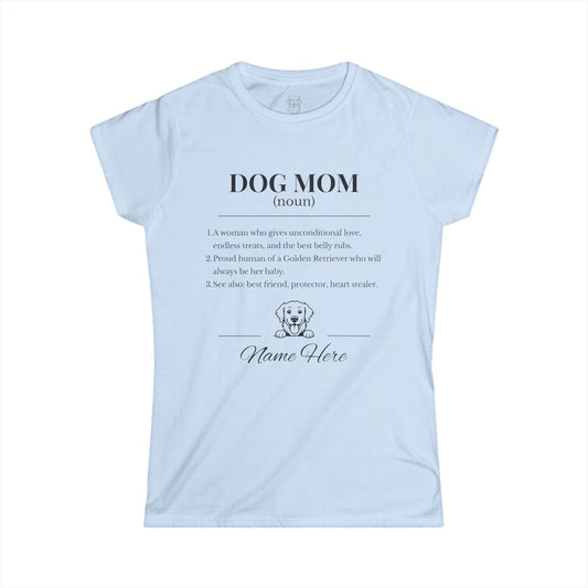 Personalized Dog Mom Definition | T-Shirt