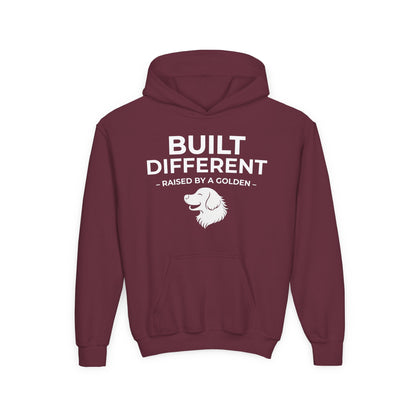 Built Different. Raised by a Golden | Kids Sweatshirt