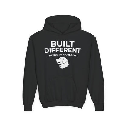Built Different. Raised by a Golden | Kids Sweatshirt