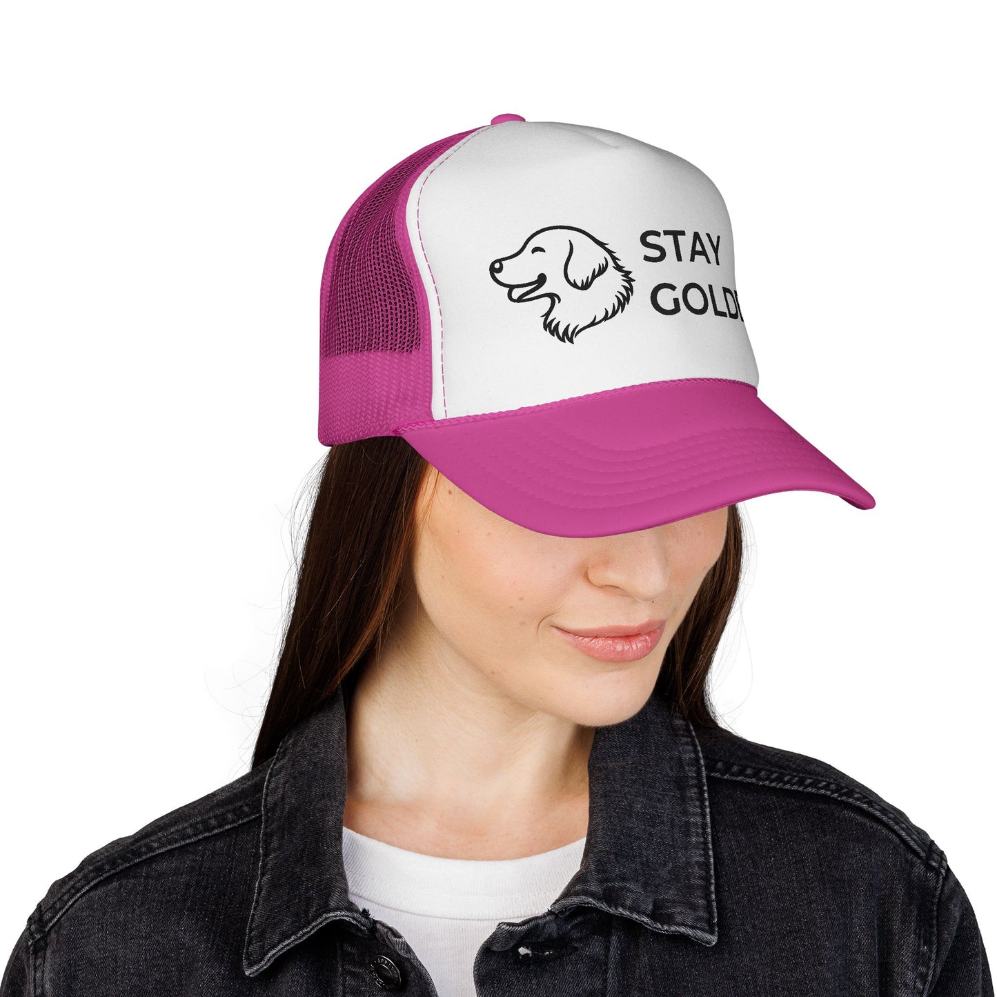 Stay Golden Retriever Trucker Hat - Perfect Gift for Golden Retriever Lovers