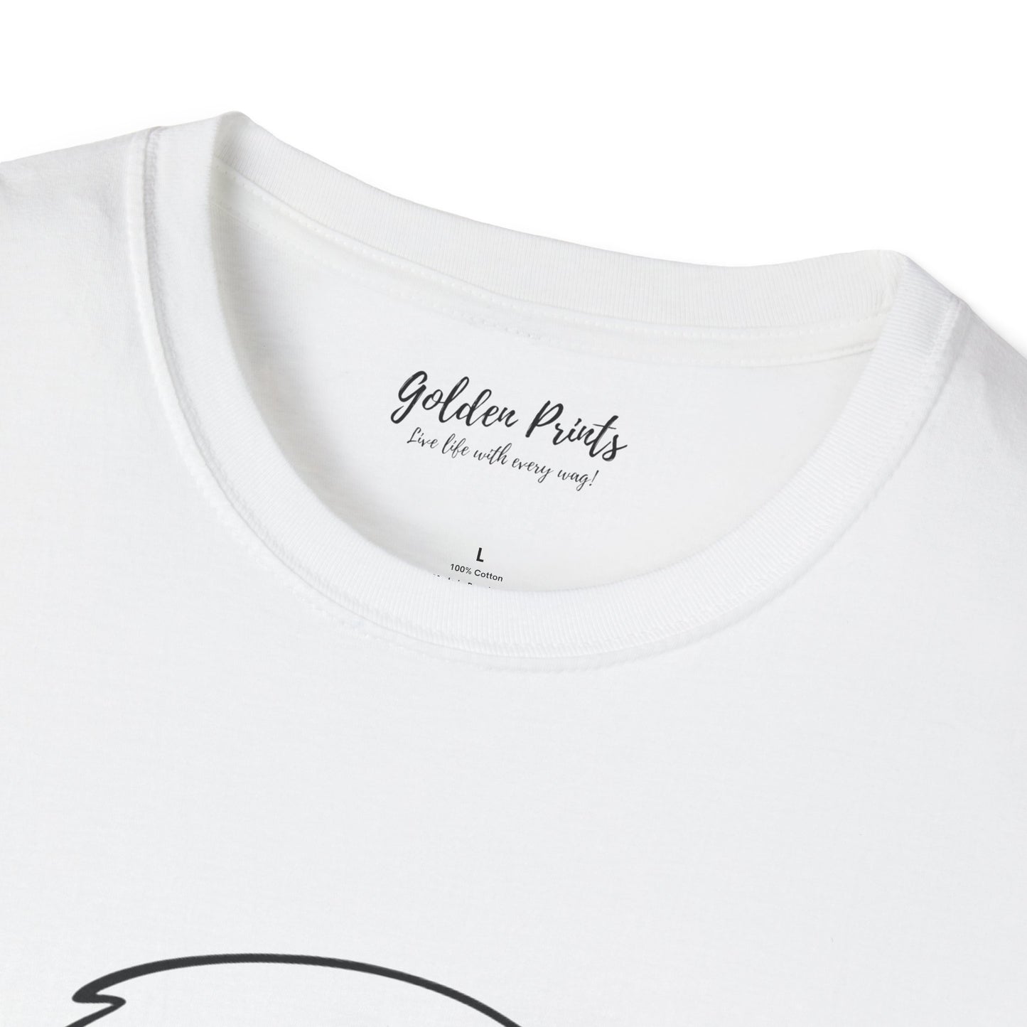 Golden Retriever Portrait Tee | Minimal Dog Art T-Shirt