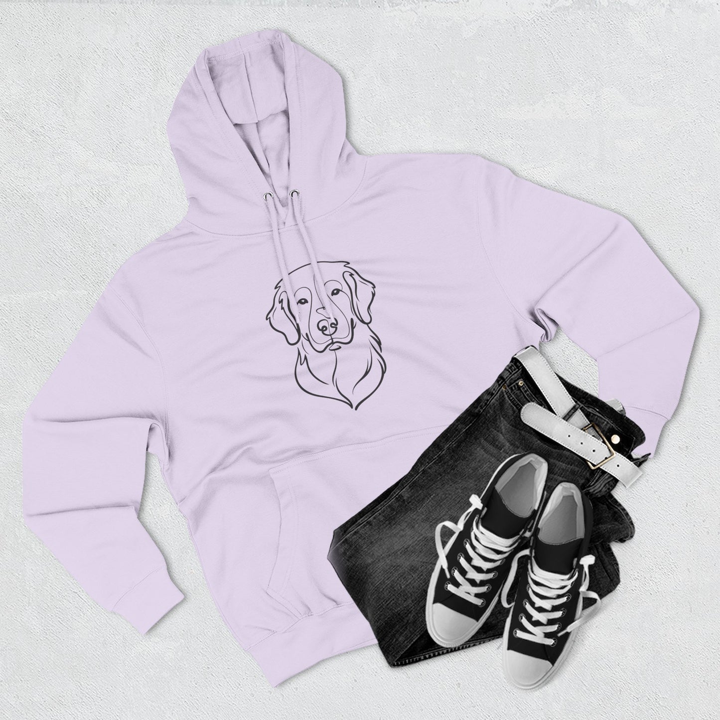 Line Art Three-Panel | Hoodie