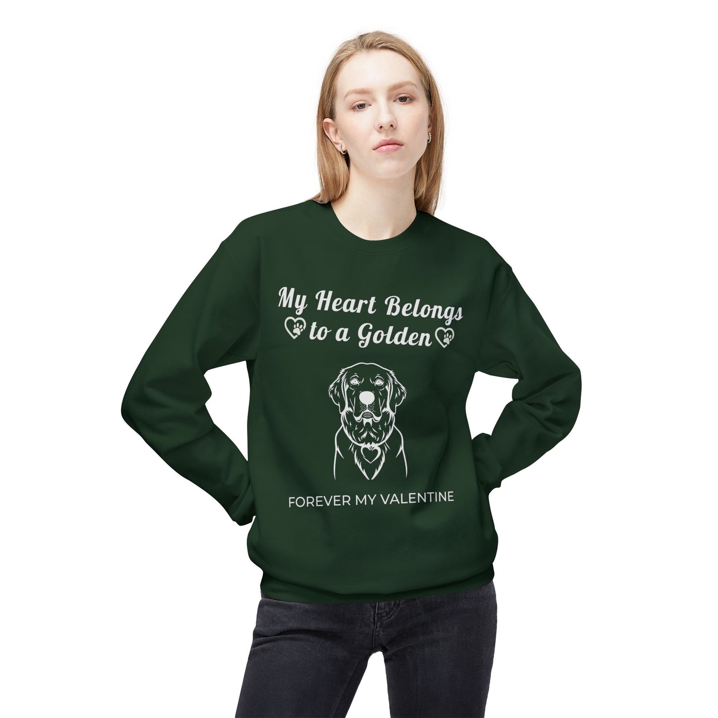 My Heart Belongs to a Golden | Crewneck