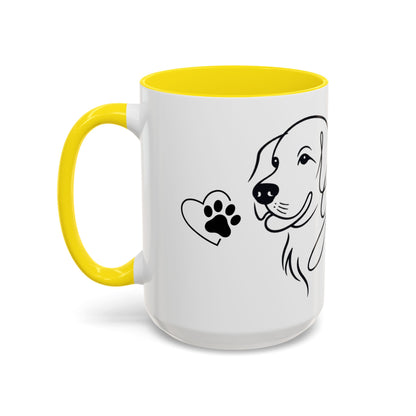 Golden Mom Script Paw | Mug