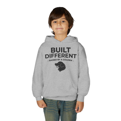 Built Different. Raised by a Golden | Kids Sweatshirt