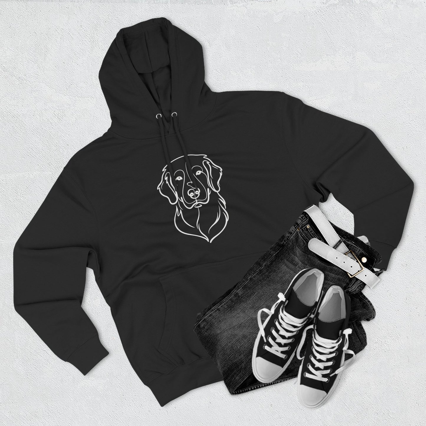 Line Art Three-Panel | Hoodie
